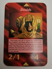 DRUIDS CARD UNLIMITED NEW WORLD ORDER ILLUMINATI INWO GAME