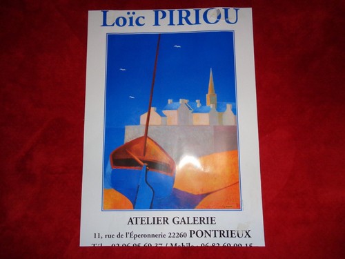 Affiche peintre loïc piriou - loïc,