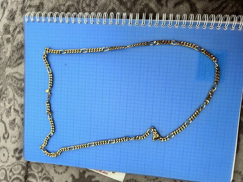 Collier grande chaîne - chaîne, plaqué