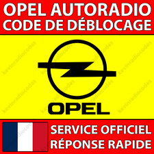 ✅OPEL RADIO CODE DE DÉBLOCAGE TOUCH & CONNECT ASTRA CORSA MERIVA VIVARO ZAFIRA✅