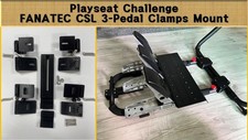 Support de serrage à 3 pédales Playseat Challenge FANATEC CSL (DD Pro)