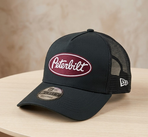 Peterbilt semi truck hat black - peterbilt,