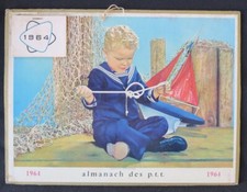Calendrier  Almanach PTT 1964