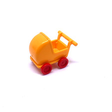 PLAYMOBIL * CIRQUE * Poussette Landau Orange Roues Rouges pour Chiens 4237