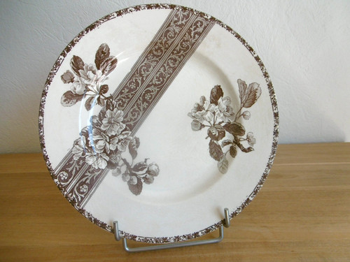 Plat rond faience bourgeois - plat, e.bourgeois
