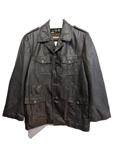 Veste seal boutonnée cuir - veste,