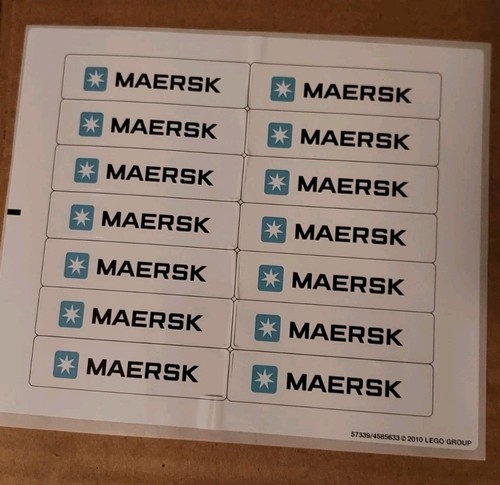Lego maersk sticker sheet - sticker,