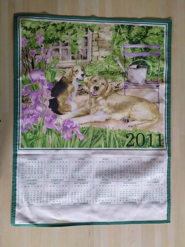 Calendrier tissu 2011 - calendrier,