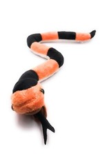 Animal en Peluche Tissu Animal Serpent Orange Noir Kriechtier 47 CM