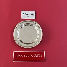 DESSOUS BOUTEILLE ASSIETTE PAIN CHRISTOFLE VENDOME   METAL ARGENTÉ  15CM T B E