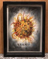 Aquarelle Mark LICARI (né en 1975) Américain Soleil Boule Feu Grie Valérie Cueto