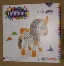 🦄 Jeu Origami Licorne 3D