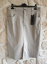 Jupe en jeans beige marque