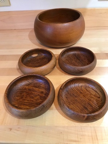 Wooden salad bowl set - bowl,