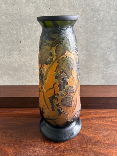 Vase style emile galle verre - vase, galle,