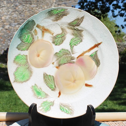 Ancienne assiette barbotine - ancienne,