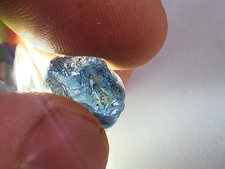 Saphir bleu chauffé de