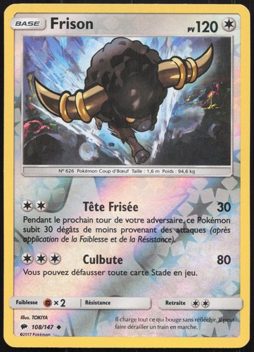 Carte pokémon frison 108 147 - carte,