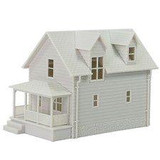 1pc Modèle de Maison Blanc Échelle HO 1:87 Bâtiment à Assembler