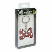 DISNEY   Porte-clés métal Minnie Mouse - Noeud - NEUF SOUS EMBALLAGE 