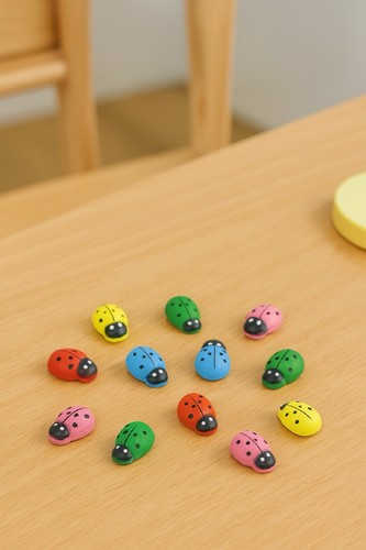 Pièces mini coccinelle - 10, en