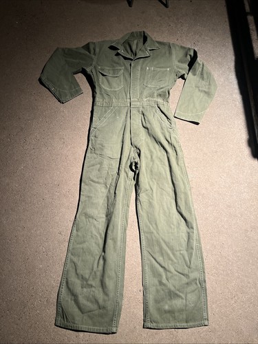 1940s army hbt coveralls - hbt,