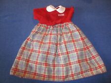 Robe de poupée poupon Jesmar 44 cm bordeaux 