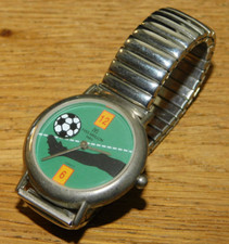 vintage MONTRE WATCH YVES MEILLON paris FRANCE bracelet elastique FOOT FOOTBALL