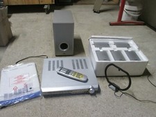 HOME CINEMA LECTEUR DVD ELTAX HT153 + CAISSON + 5 ENCEINTES A REPARER
