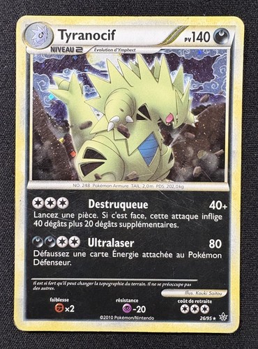 Carte pokémon tyranocif - pokémon,