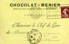 Carte Com. Chocolat MENIER