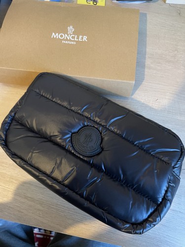 Moncler black pouch clutch bag - moncler,