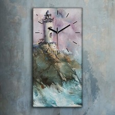Horloge murale sur toile 30x60