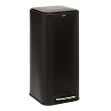 Poubelle de Cuisine à Pédale en Métal "Delta" 30L Noir
