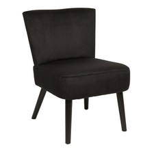 Fauteuil Crapaud "Giulia" 76cm Noir