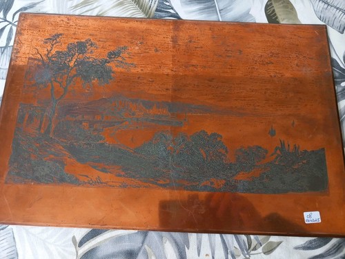 Ancienne plaque gravure - de,
