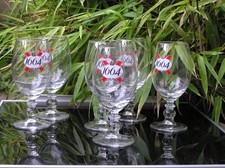 6 verres à bière 1664