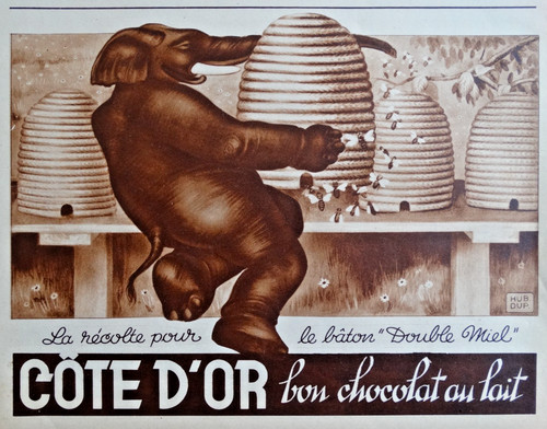 Publicité chocolat côte or - publicité, d'or