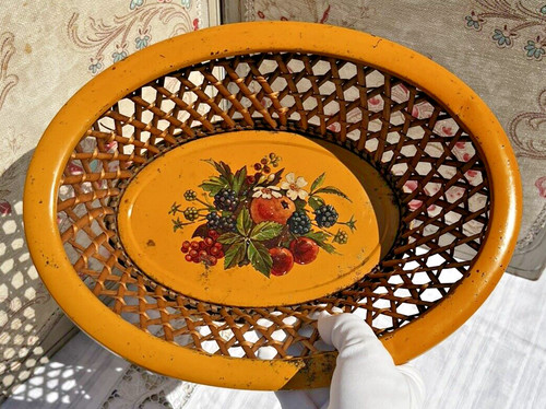 Ancienne corbeille table en - ancienne, de