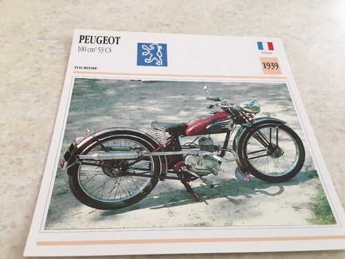 Carte moto peugeot 100 - carte,
