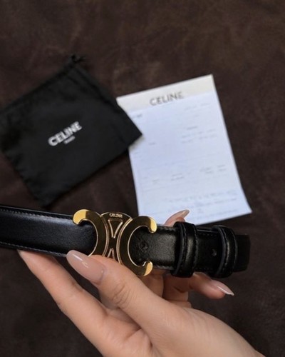 Ceinture celine triomphe noire - ceinture,