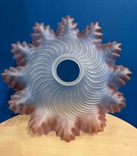 ABAT JOUR ASSIETTE VINTAGE LUSTRE SUSPENSION MONTE ET BAISSE VERRE