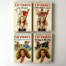 Victoria n°1-2-3-4 Annick de Villiers En Iran  L'Orchidée Noire - Lot 4 livres