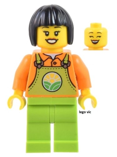 Lego cty1444 city farmer - farmer, peach