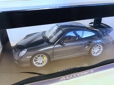 Porsche 911 997 GT2 Gris Foncé AUTOart 1/18 77899 Comme Neuf en boite Anthracite