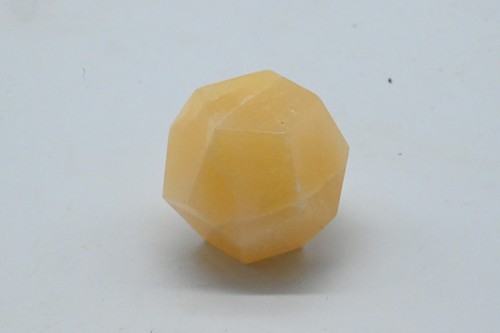 Dodécaèdre calcite orange - dodécaèdre,