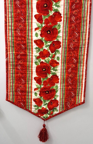 Vibrant red poppy floral - red,