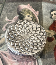 Pilulier Rond Métal Argenté