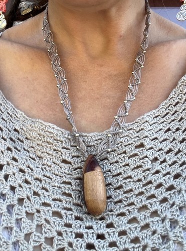 Collier macramé original - collier,