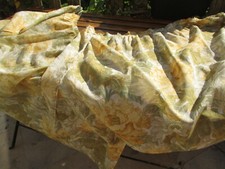 Rideau court étamine imprimé